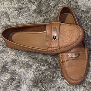 Coach tan loafers